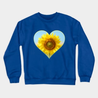 Sunflower and heart Crewneck Sweatshirt